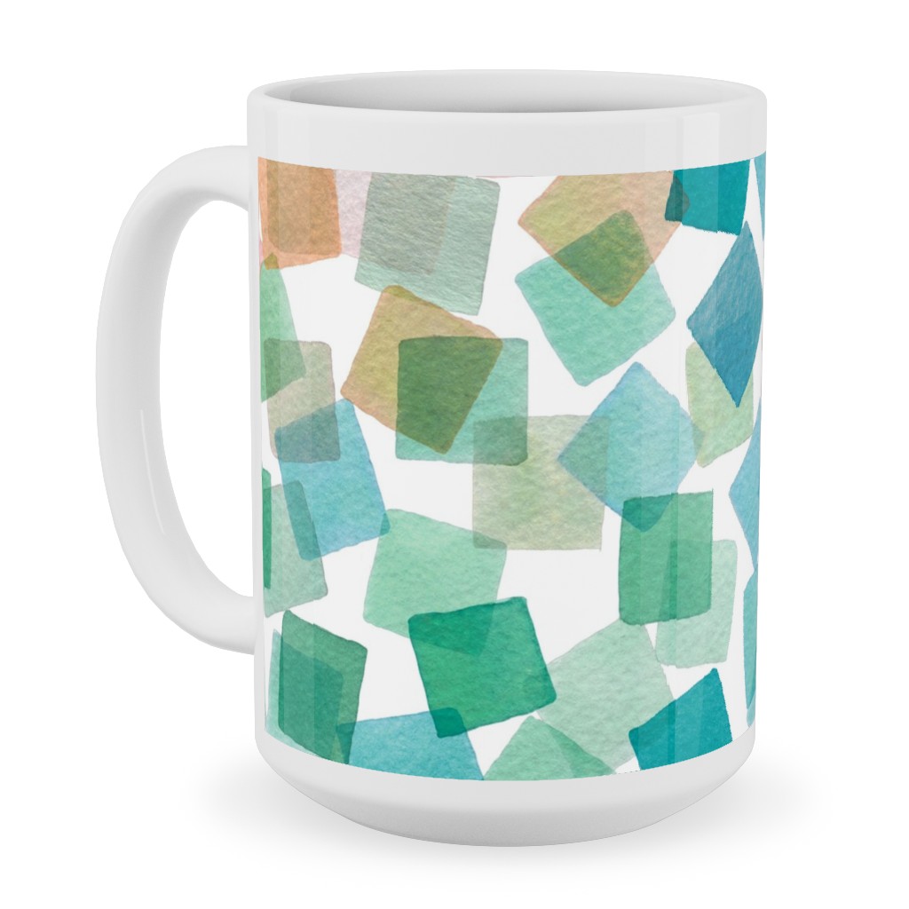 Confetti Party - Spring Pastel Ceramic Mug, White,  , 15oz, Multicolor