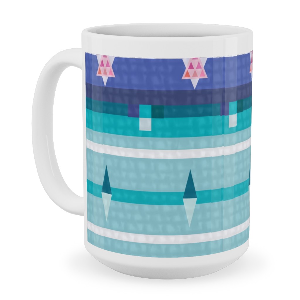 Kilim With Kindness - Multi Ceramic Mug, White, , 15oz, Multicolor