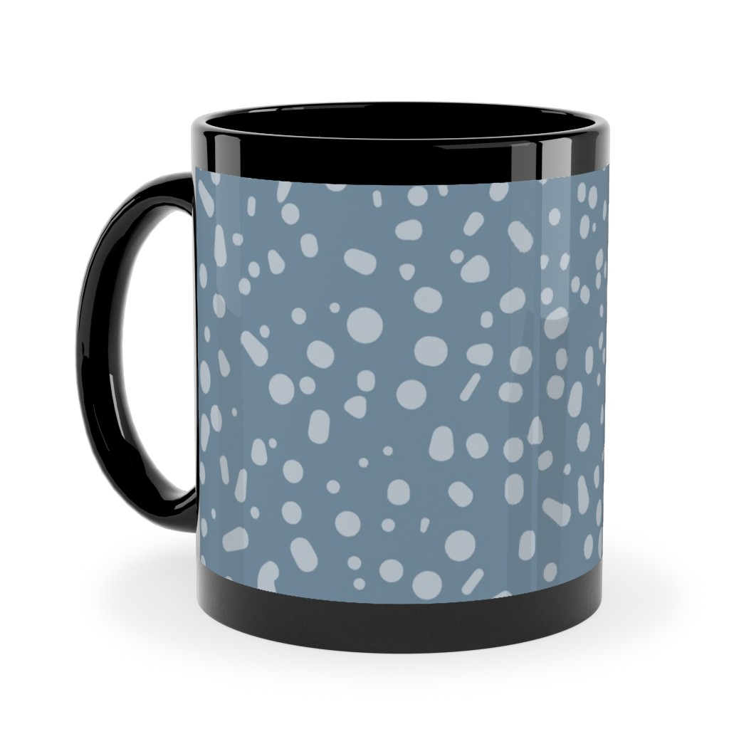 Arctic Thaw - Dark Grey Ceramic Mug, Black, , 11oz, Blue, True Blue