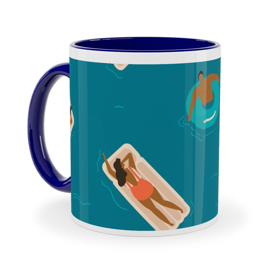 Summertime Ceramic Mug, Blue, , 11oz, Blue, True Blue