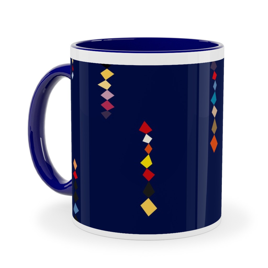 Square Color - Blue Ceramic Mug, Blue,  , 11oz, Blue