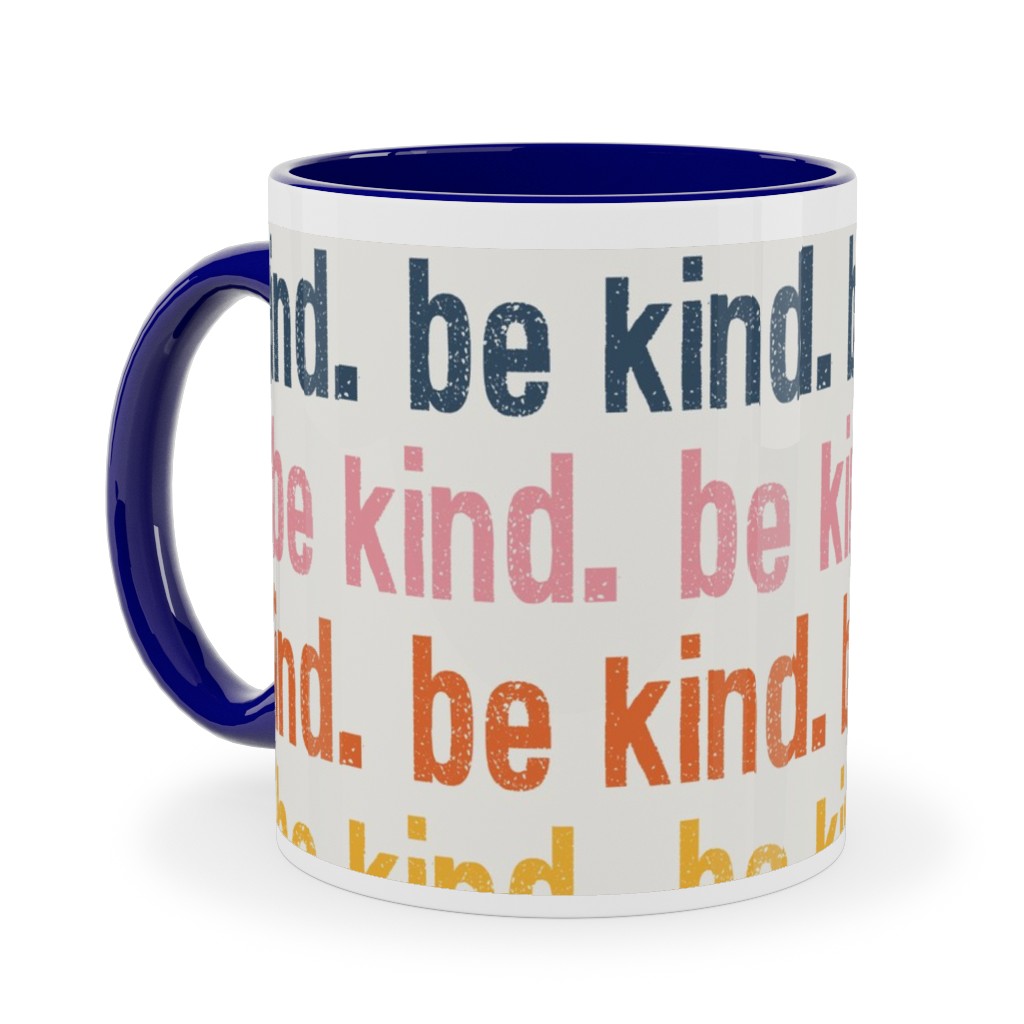 Be Kind - Multi Ceramic Mug, Blue, , 11oz, Multicolor