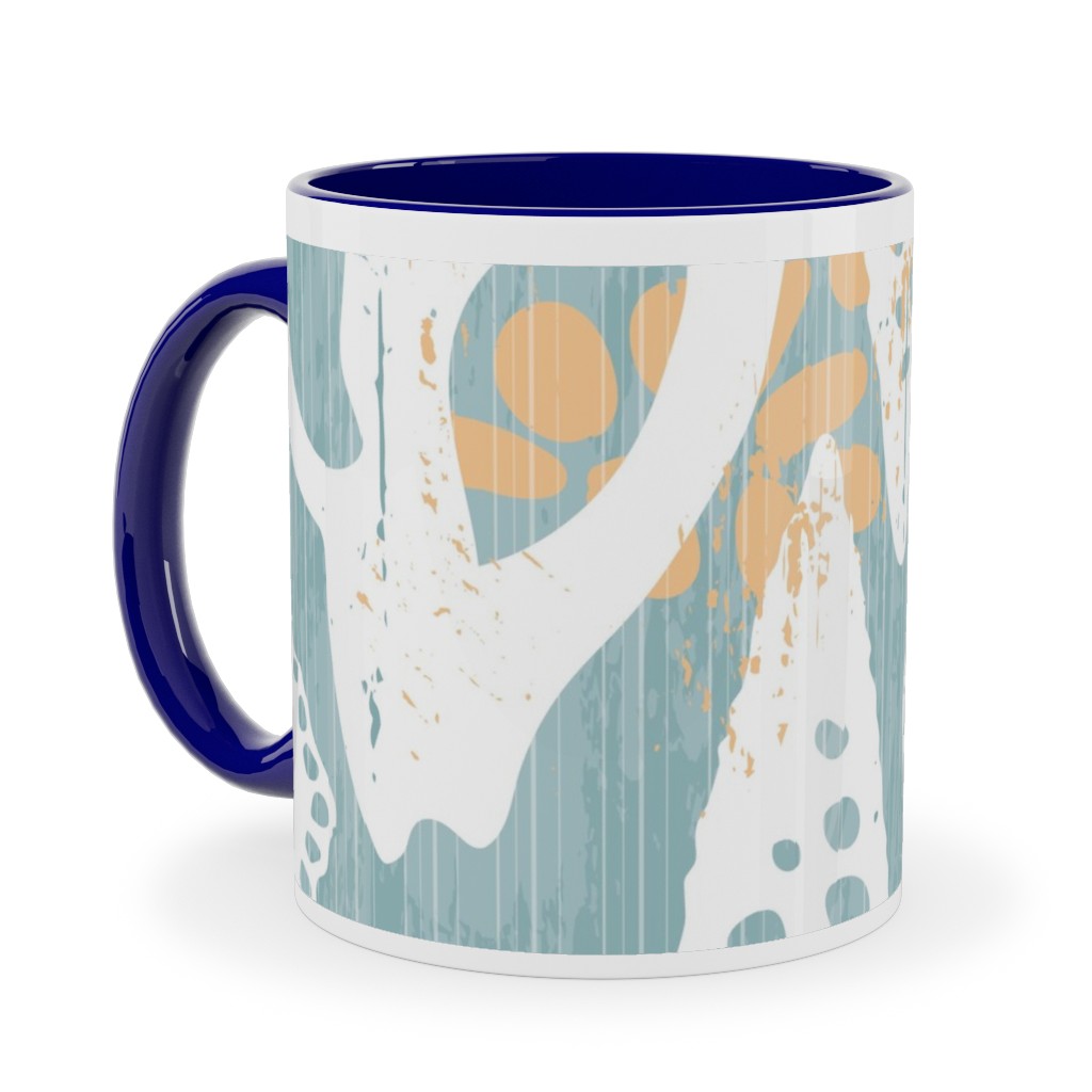 Beach Sunrise - Blue Ceramic Mug, Blue, , 11oz, Blue, True Blue