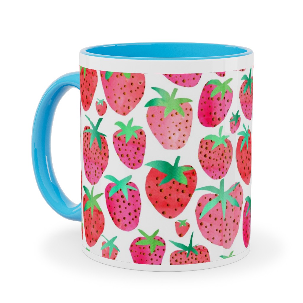 Strawberries Printed Coffee Tumbler