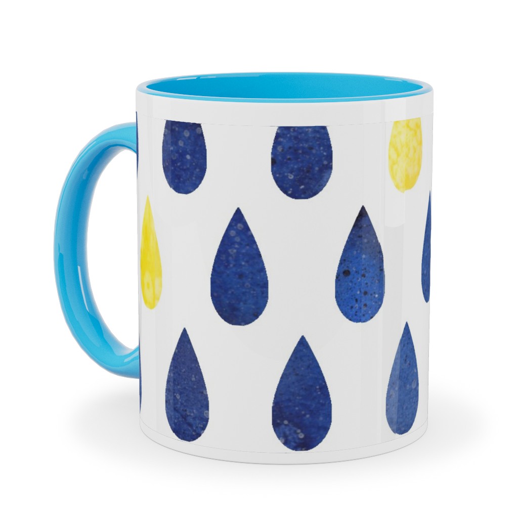 Drops Ceramic Mug, Light Blue, , 11oz, Blue, Baltic