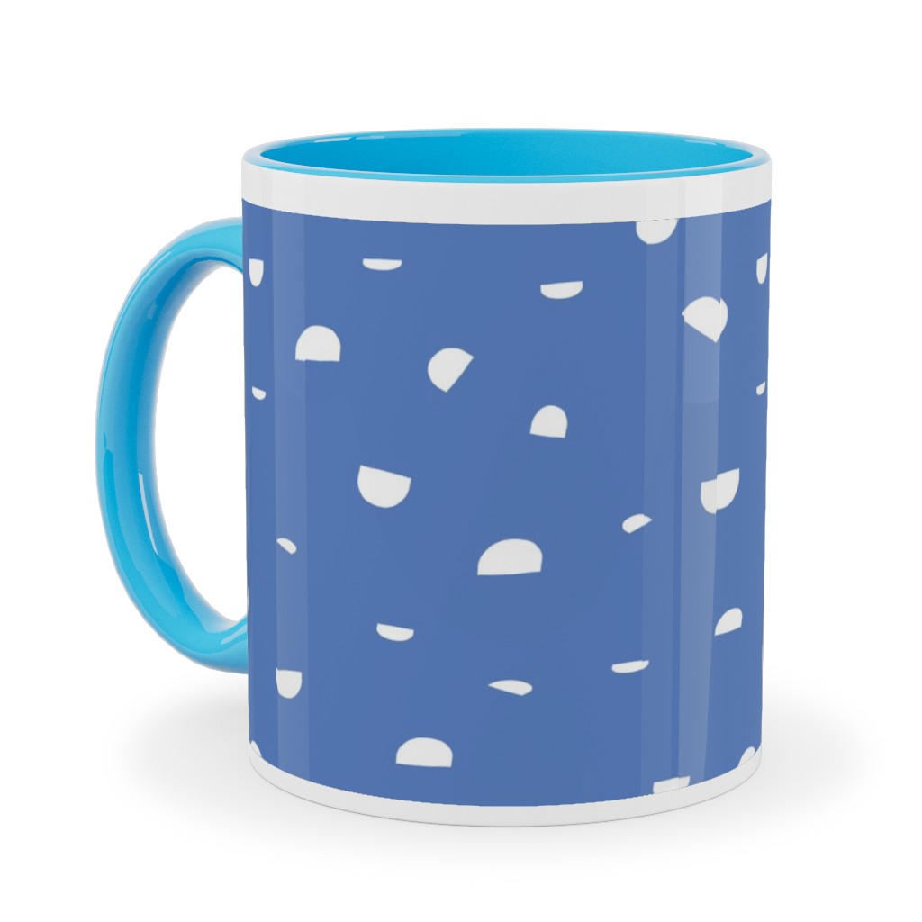 Shells - Blue Ceramic Mug, Light Blue, , 11oz, Blue, True Blue