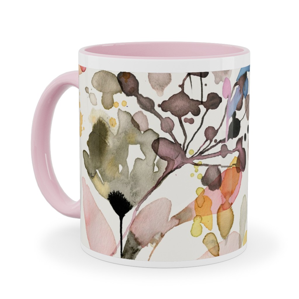 Wild Grasses - Multi Ceramic Mug, Pink, , 11oz, Multicolor