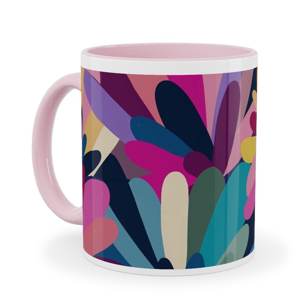 It's a Petal Celebration - Multi Ceramic Mug, Pink,  , 11oz, Multicolor