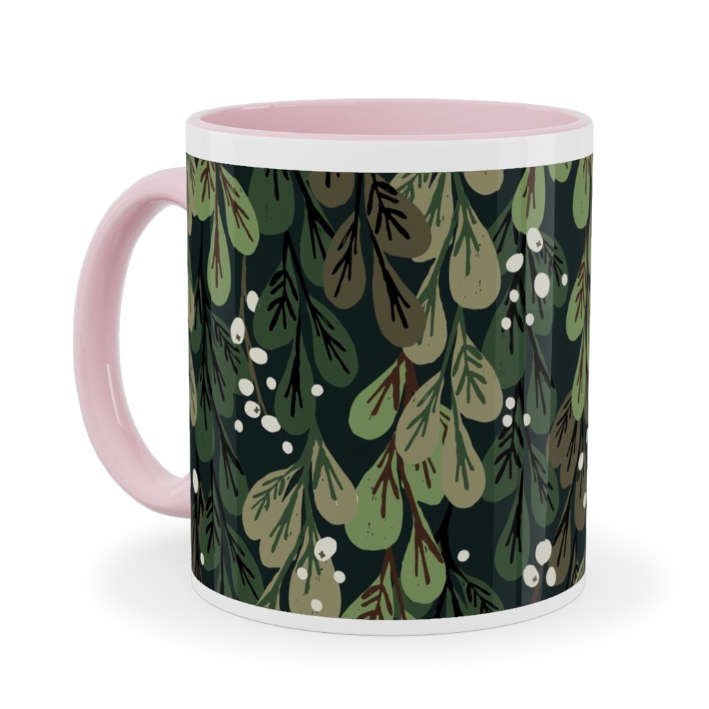 Green Christmas Mugs