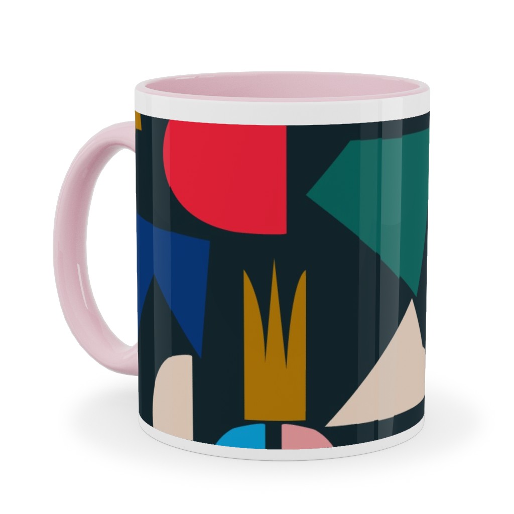 Shape of Things - Multi Ceramic Mug, Pink, , 11oz, Multicolor