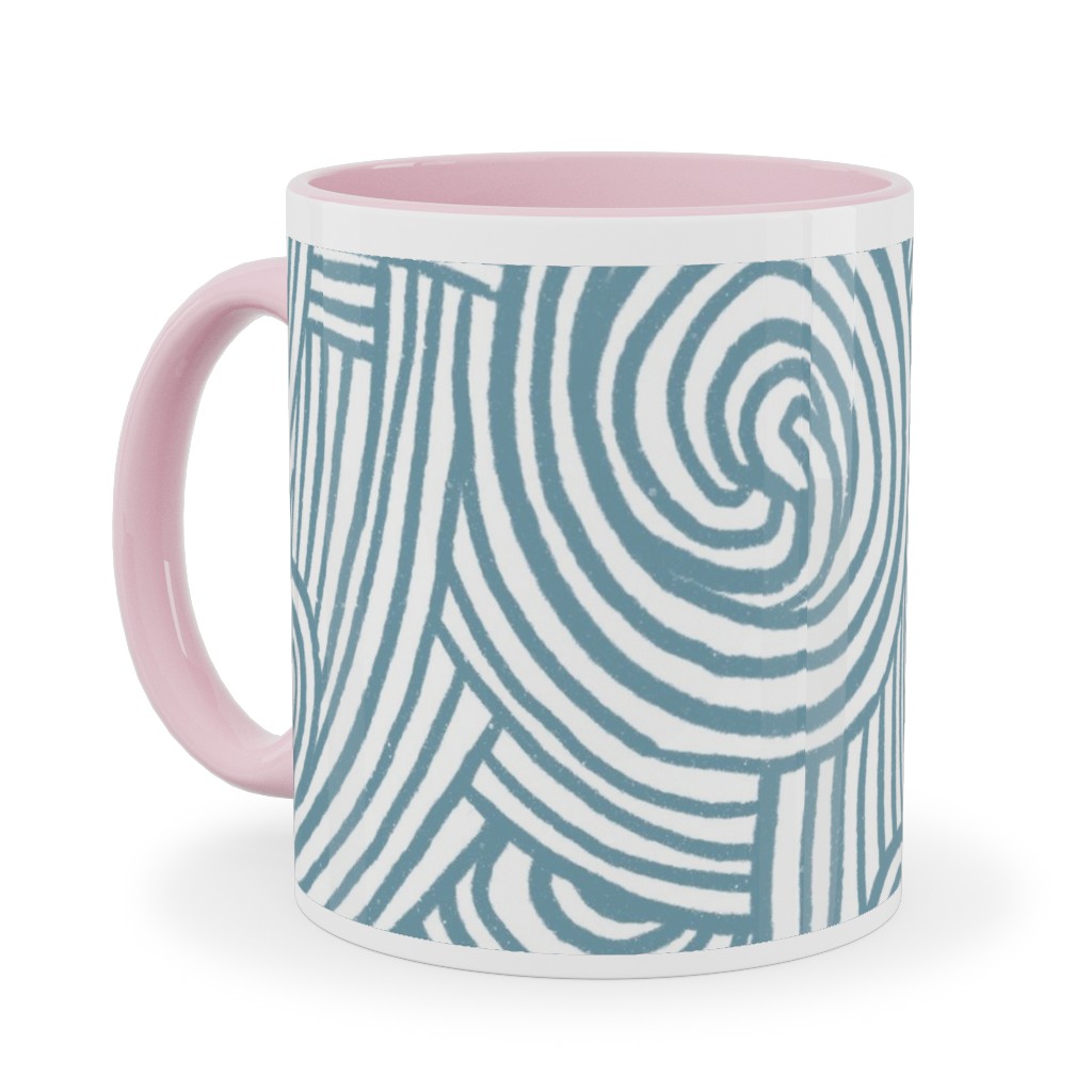 Kahuna Ceramic Mug, Pink, , 11oz, Blue, True Blue