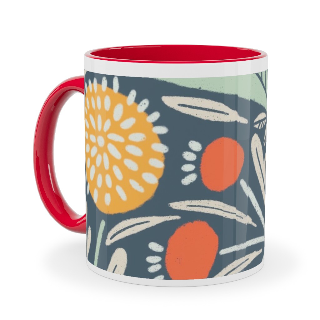 Astrid Ceramic Mug, Red, , 11oz, Multicolor, Hemlock