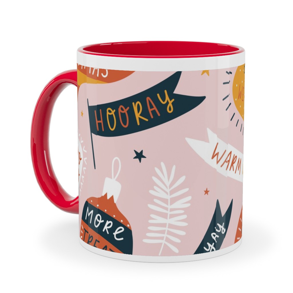Seasons Greetings Ceramic Mug, Red, , 11oz, Multicolor