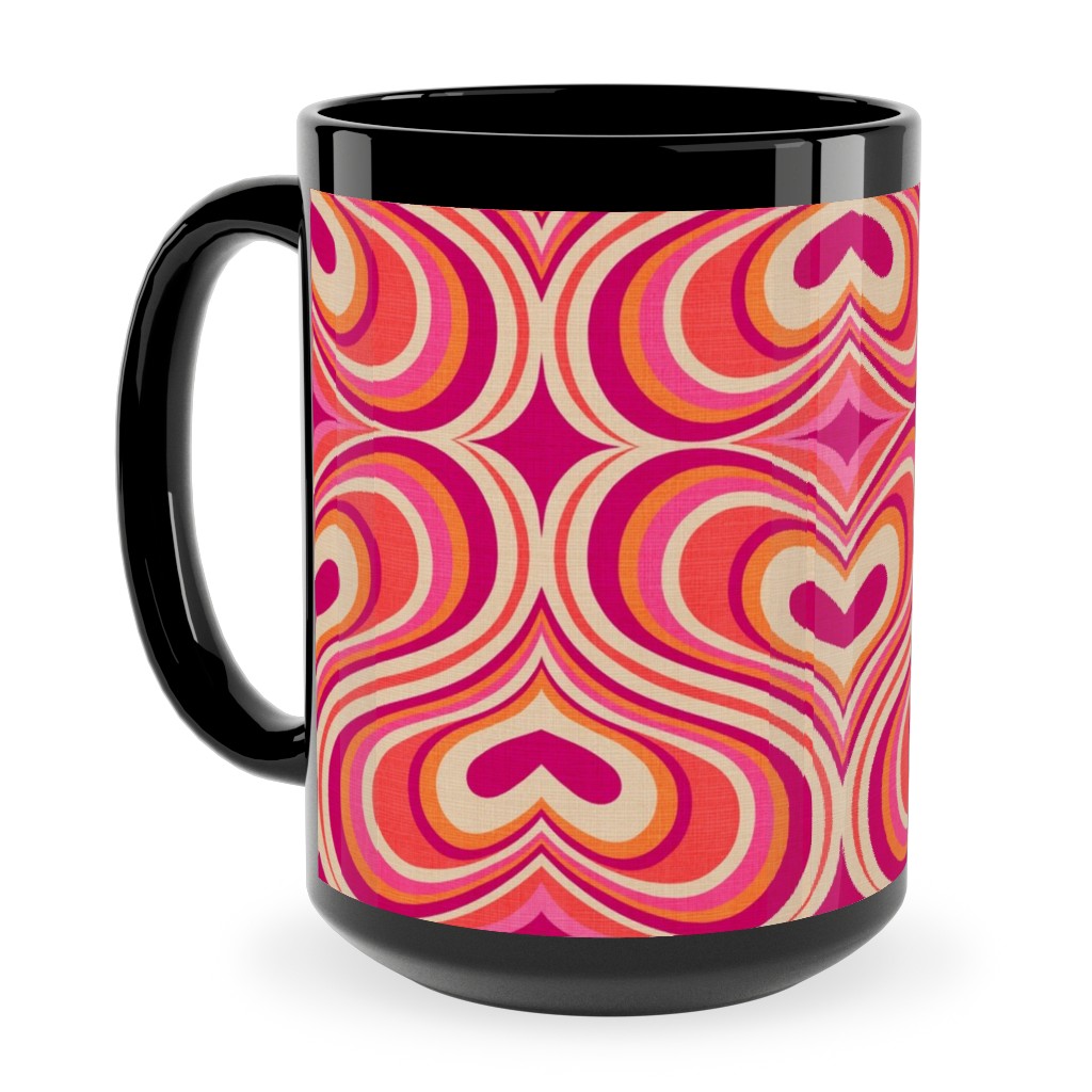 I Think I Love You - Red Ceramic Mug, Black, , 15oz, Red, Red