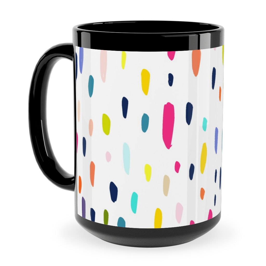 Summer Beach Party - Multi Ceramic Mug, Black,  , 15oz, Multicolor