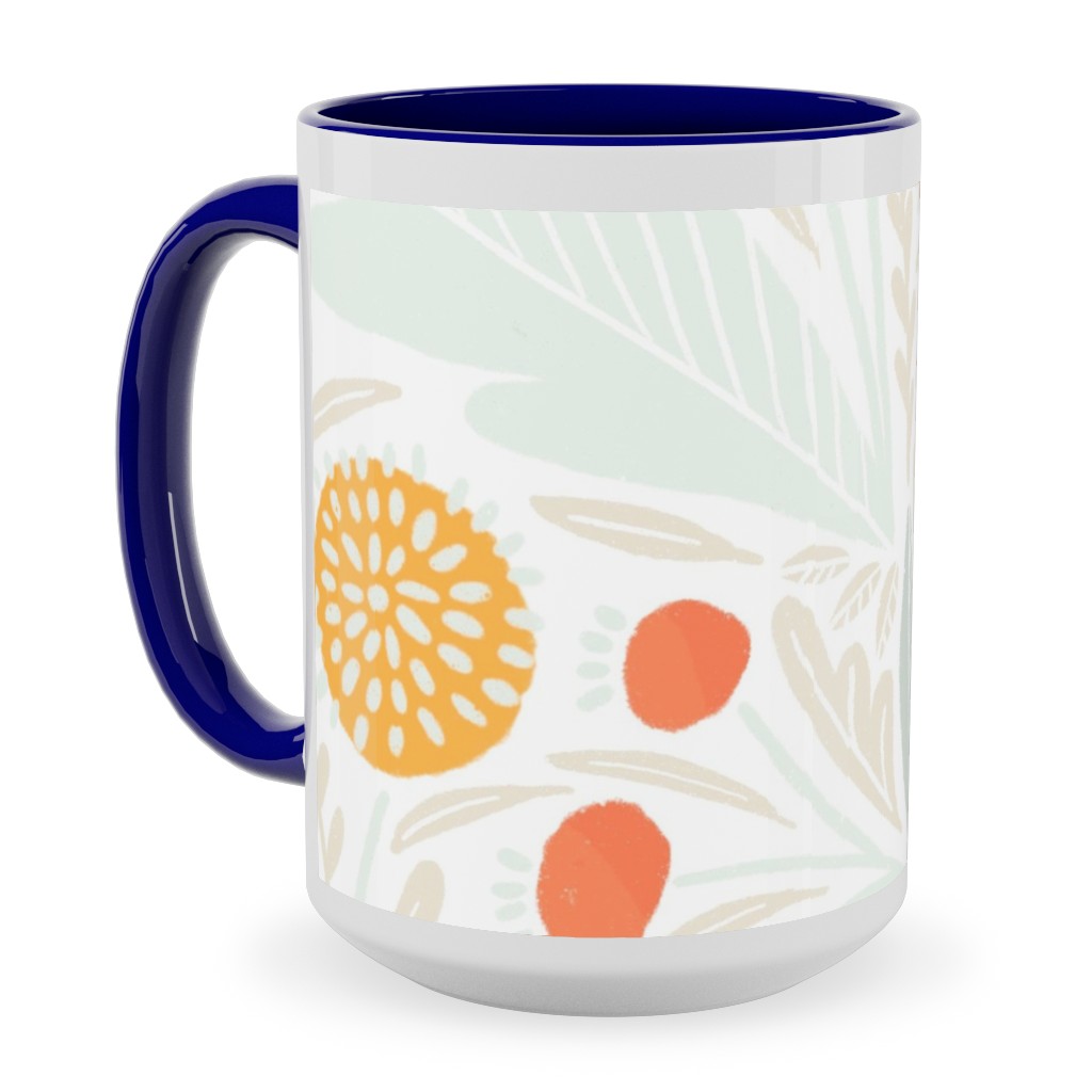 Astrid Ceramic Mug, Blue,  , 15oz, Multicolor