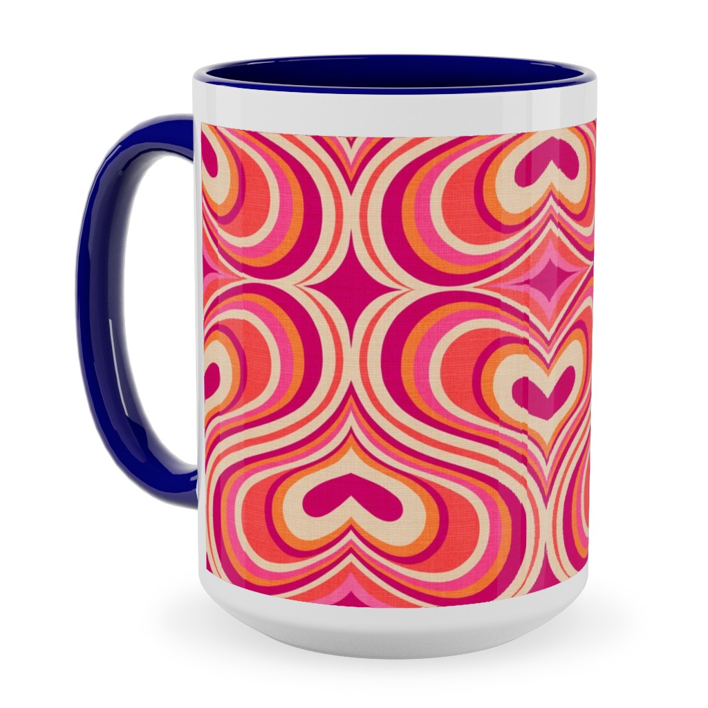 I Think I Love You - Red Ceramic Mug, Blue, , 15oz, Red, Red