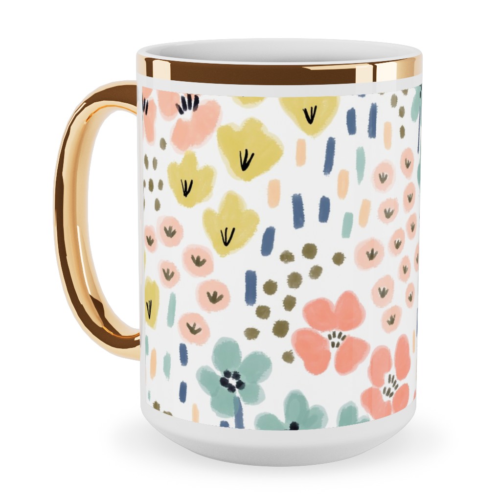 Pink And Gold Mugs