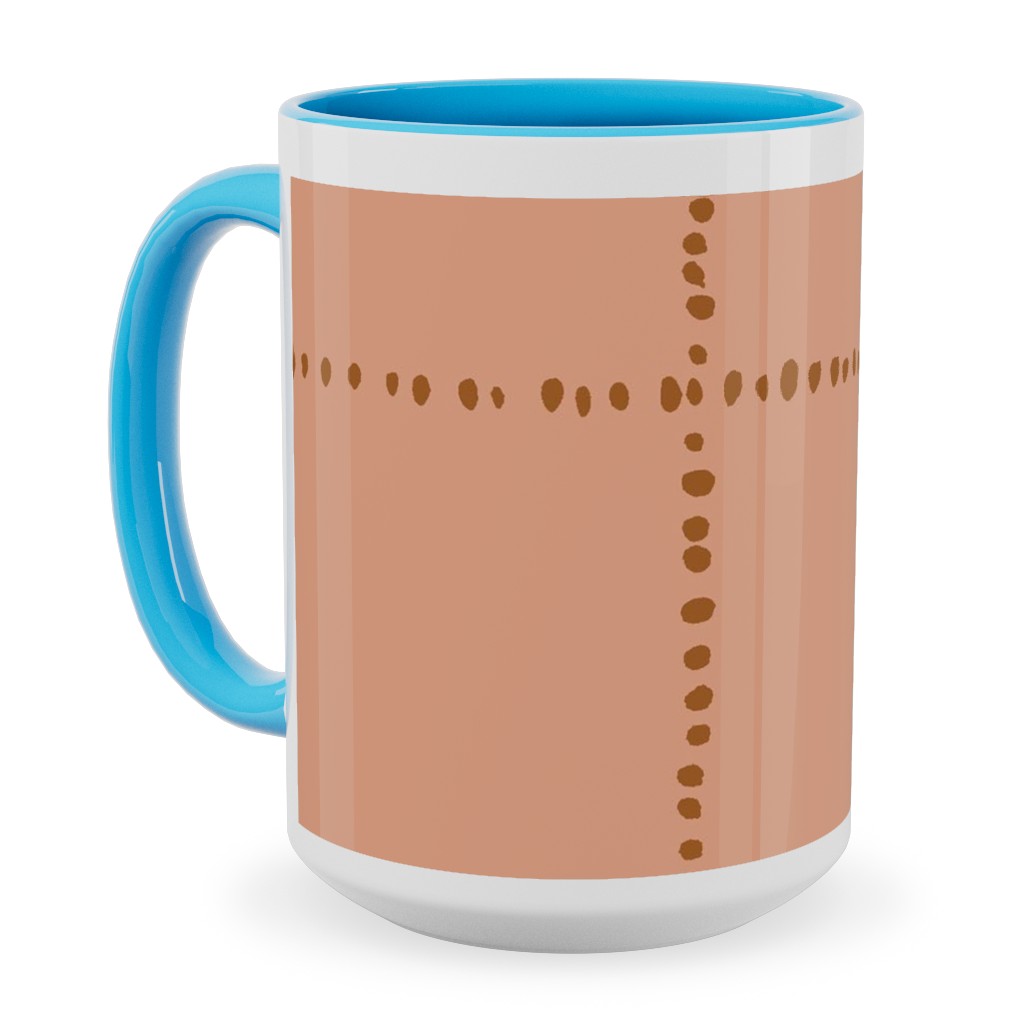 Soul Garden Ceramic Mug, Light Blue,  , 15oz, Orange