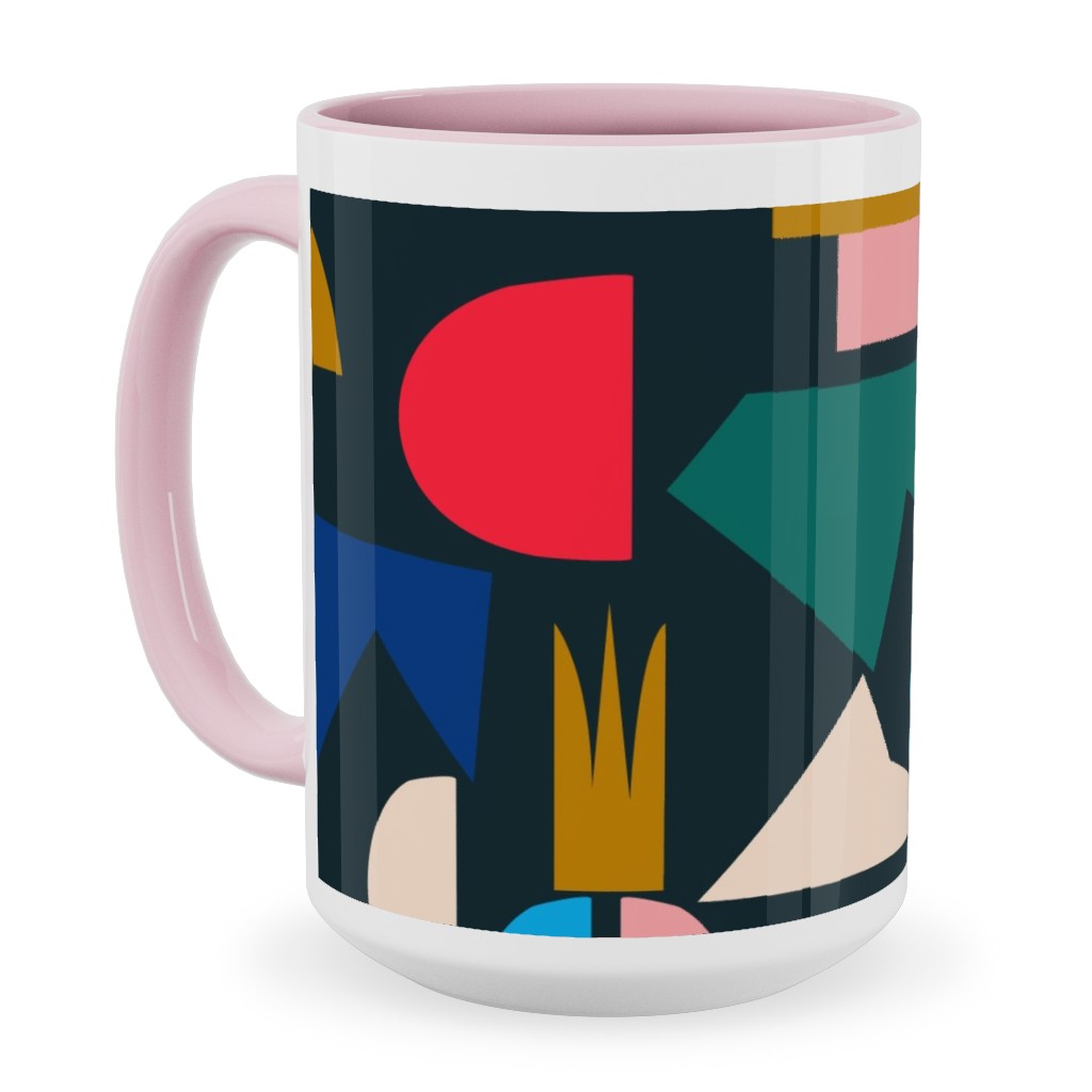 Shape of Things - Multi Ceramic Mug, Pink, , 15oz, Multicolor