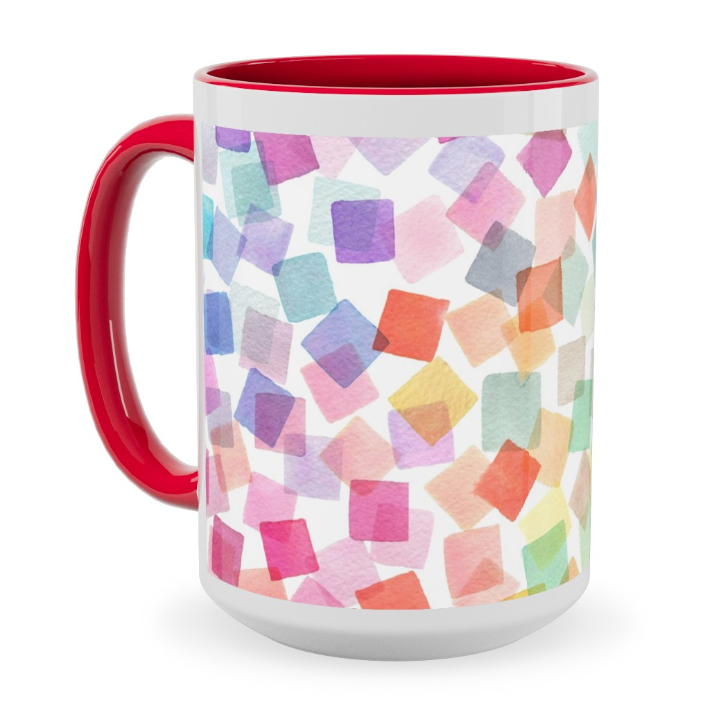 Confetti Party - Multi Ceramic Mug, Red,  , 15oz, Multicolor