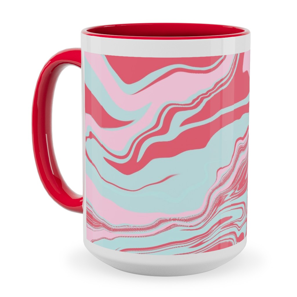 Marmor Ceramic Mug, Red,  , 15oz, Pink