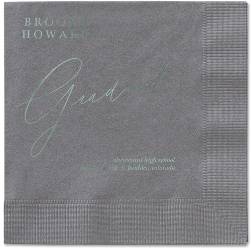 Graceful Touch Napkin, Green, Pewter, sage