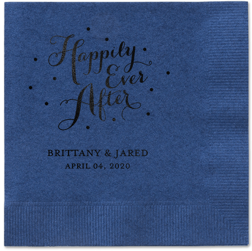 Divine Forever Napkins, Black, Navy, Black