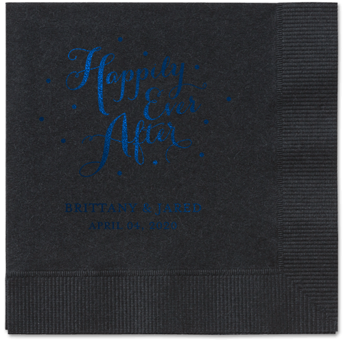 Divine Forever Napkins, Blue, Black, Midnight