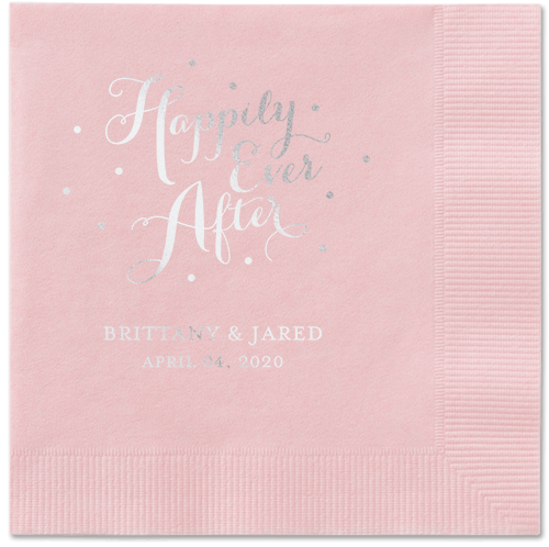 Divine Forever Napkins, Grey, Blush, Silver