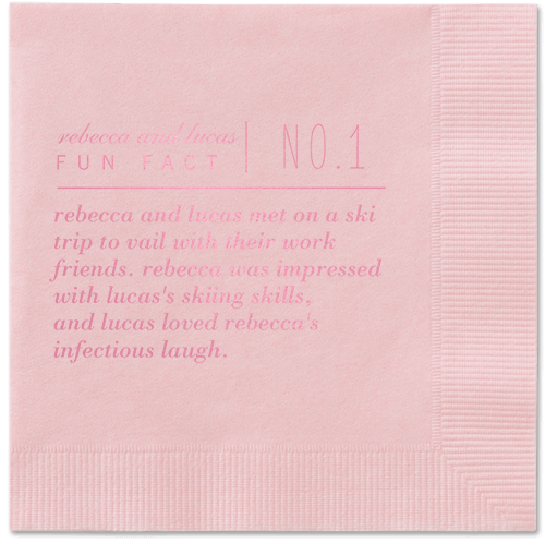 Fascinating Story Napkins, Pink, Blush, Blush