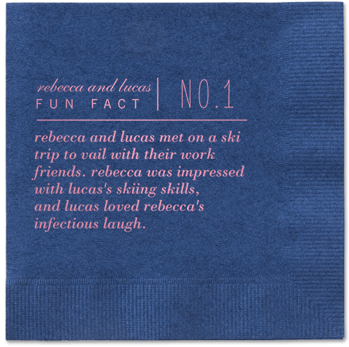 Fascinating Story Napkins, Pink, Navy, Blush