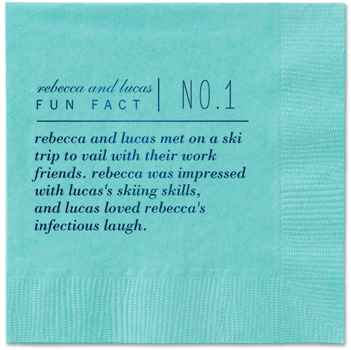 Fascinating Story Napkins, Blue, Aqua