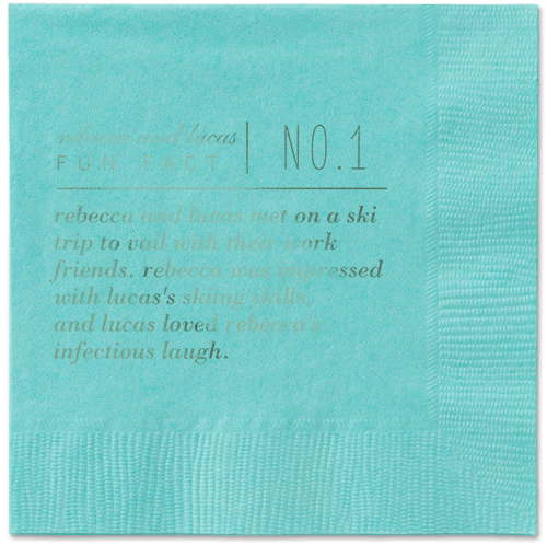 Fascinating Story Napkins, Green, Aqua