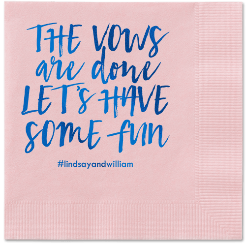 Fun Factor Napkins, Blue, Blush, Royal