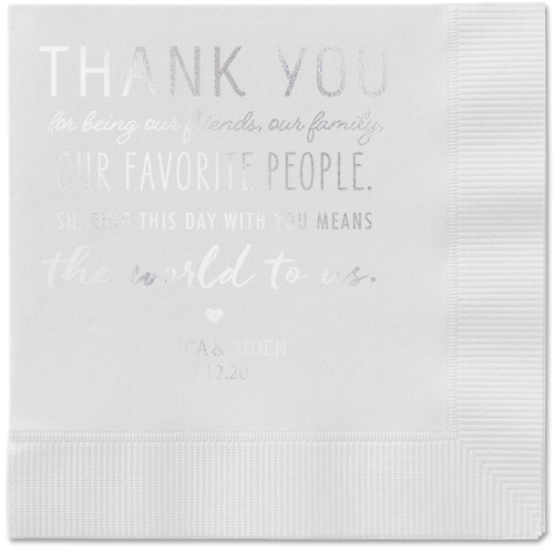 Modern Wedding Napkins