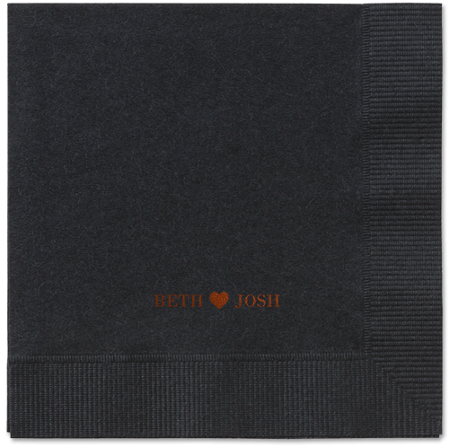 Inseparable Love Napkins, Brown, Black, Mocha
