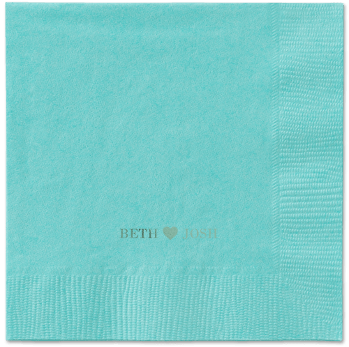 Inseparable Love Napkins, Green, Aqua