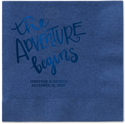 Remarkable Adventure Napkins, Blue, Navy, Midnight