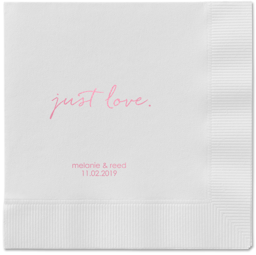 Romantic Delight Napkins, Pink, White, Blush