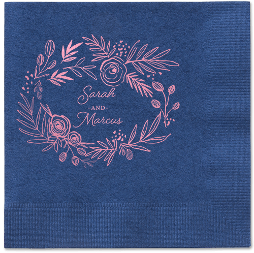 Delightfully Entwined Napkins, Pink, Navy, Blush