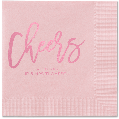 Spirited Toast Napkins, Pink, Blush