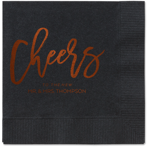 Spirited Toast Napkins, Brown, Black, Mocha