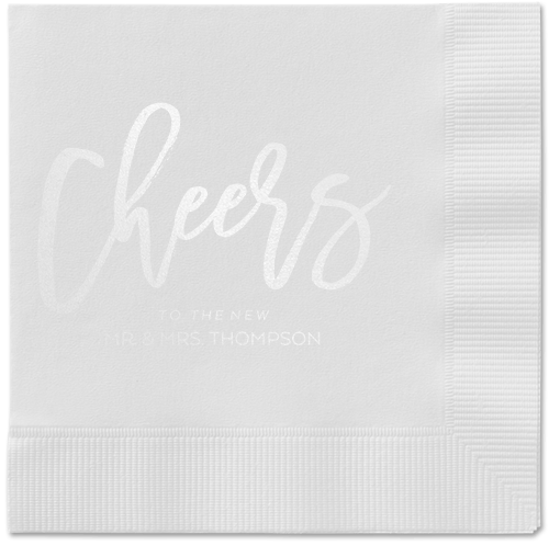 Spirited Toast Napkins, White, White, White