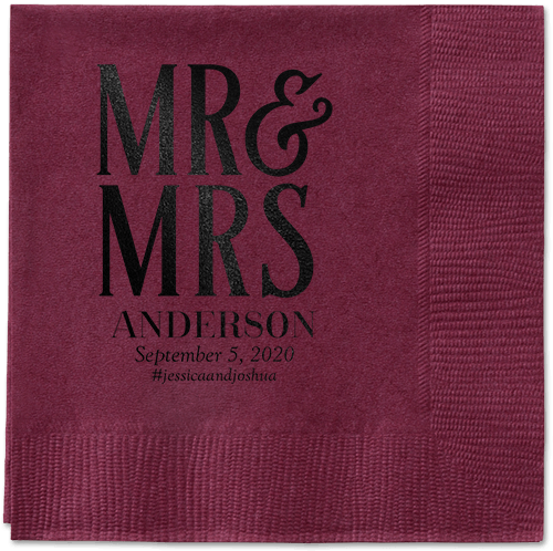 Black Table Napkins