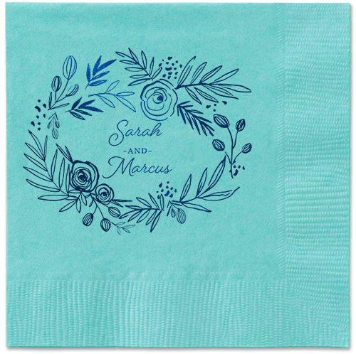 Delightfully Entwined Napkins, Blue, Aqua