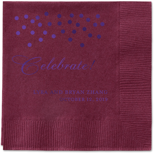 Diamond Sky Napkins, Purple, Berry