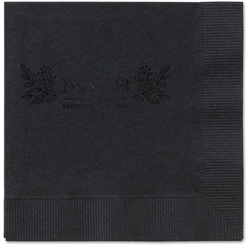 Captivated Chalk Napkins, Black, Black, Black