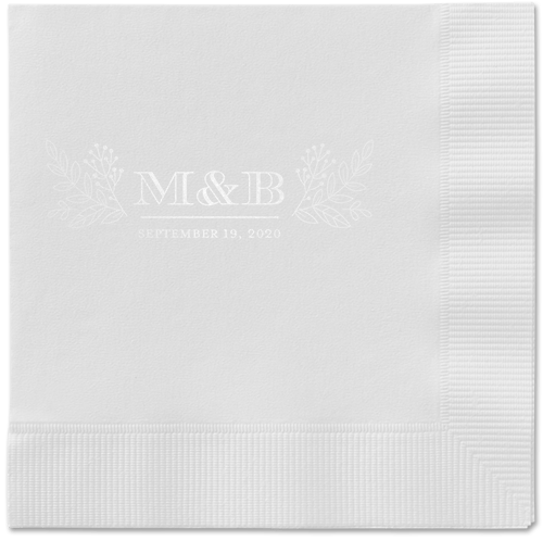 Captivated Chalk Napkins, White, White, White