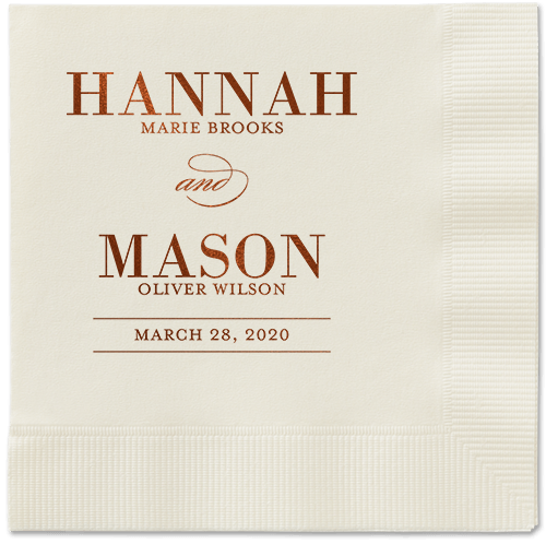 Divine Elegance Napkins, Brown, Ecru, Mocha